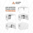 thumbnail image 4 of Toldo con paredes Armored Travel Carpa plegable retráctil 3x3 m Reforzado maleta, 4 of 10