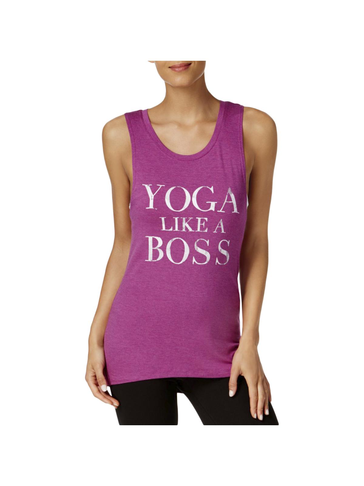 Yoga /& Wine Balance Muscle Tee Adult Tank
