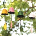 thumbnail image 3 of Campanas de viento pequeñas tradicionales japonesas de la suerte para exteriores, campana de viento de hierro fundido Iwachu, campana conmemorativa y campanillas de viento de hoja de simpatí, 3 of 5
