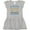 AC-Heather Grey, variant on Happy Hanukkah Sweater Style Design with Menorah and Dreidel Girls Baby Dress
