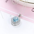 thumbnail image 4 of Valentine's Day Fashion Jewelry Blue Clavicle Chain, 4 of 5