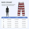 thumbnail image 2 of Salouo America Flag Glitter Print Pajama Pants for Men, Lounge Pants Elastic Waistband Casual Men's sleepwear Loungewear Sleep Pajama Pant -Small, 2 of 7