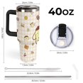 thumbnail image 3 of Pompompurin 40 Oz Tumbler with Handle And Straw, Vacuum Insulated Stainless Steel Double Wall Water Bottle Travel Coffee Mug, Gifts for Women Boys Girls, 3 of 8