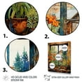 thumbnail image 3 of Designart "Summer Blooms at the Farmhouse Window I" Farm Framed Wall Art - Country Brown Farm Windows Entryway Framed Wall Art, 3 of 6