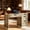 Walnut, variant on DreamCurship Desk with Drawers, Modern Computer Desk with File Drawers, Home Office Study Writing Desk with Storage, Walnut