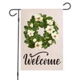 thumbnail image 2 of Flower Series Motif Drapeau de Jardin en Lin Double Face, 2 of 7