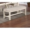 thumbnail image 6 of Fiona 6pc Dining Set Dining Table w Drawers 4x Side Chairs 1x Bench - White, 6 of 27
