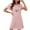 Pink, variant on Lenpel Nightgowns for Women Short Sleeve Crew Neck Heart Printed Nightshirts Soft Casual Mini Sleepdress