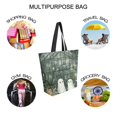 thumbnail image 7 of FORMRS Womens Canvas Tote Bag with Zipper Inner Pocket Shoulder Handbag, Cute Ghosts Playing, 7 of 7
