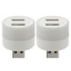 thumbnail image 1 of 2pcs Luz de automóvil de 2 puertos Adaptador USB USB Lámpara de luz de iluminación USB, 1 of 8