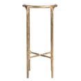 SAFAVIEH Modern Accent Brass Round End Table, Tall Glass Top for Living Room - Walmart.com