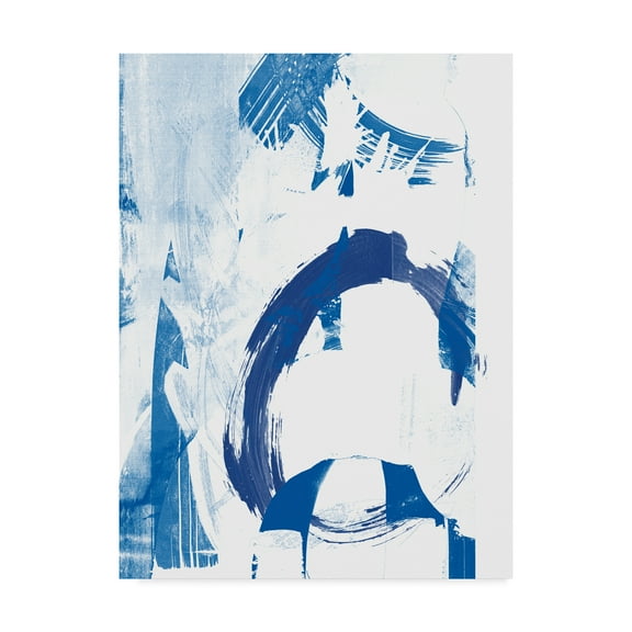 Trademark Fine Art 'Blue Scribbles IV' Canvas Art by Vision Studio