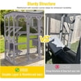 thumbnail image 4 of Aivituvin Catio Outdoor Cat Enclosure with 7 Platforms, 2 Resting Boxes, Large Window Cat House for 6-8 Mulitiple Cats Walk in Kitty Cage with Weatherproof Tarp Roof 71", 4 of 11