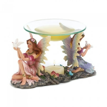 Twin Well Warmer - TWIN FAIRIES OIL WARMER