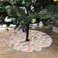 thumbnail image 2 of FMSHPON Graphic Sketch Pineapple Fruits Xmas Christmas Tree Skirt Stand Mat for Holiday Party Decoration Indoor Outdoor 36 inches, 2 of 3