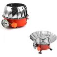 thumbnail image 1 of Folding mini stove, mini gas camping stove, portable folding gas camping stove, mini camping stove, 2800W, 468G, windproof, outdoor, stainless steel, 1 of 5