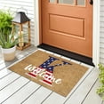 thumbnail image 6 of 4th of July Decorations Patriotic Door Mat A-Z Alphabet Independence Day Outdoor Rug Home Decor Veterans Day Doormat Decorative Garden Proch Door Enterance Memorial Day Decoration, 6 of 6