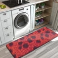 thumbnail image 3 of Red Cheetah Leopard Pattern Kitchen Rug Mat,Kitchen Runner Rugs Non Skid Washable,Decorative Kitchen Floor Mats for Kitchen,Sink,Laundry,17"x47.2", 3 of 7