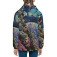 thumbnail image 6 of Naloa Rainbow Astronaut Space Landscape Teenage Zipper Hoodie, Long Sleeve Zip Up Hoodies Casual Jackets Tops for 7-12 Years-Small, 6 of 6