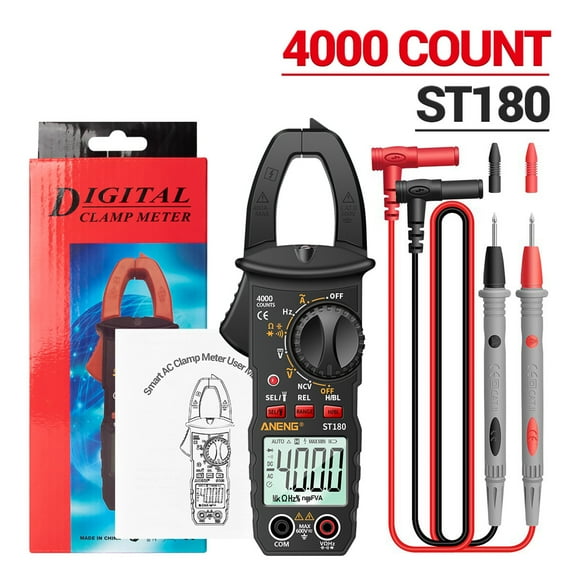 Clamp Meter,Meter Ncv Tester Meter Tester Clamp St180 4000 Clamp Voltmeter Ammeter Dc Clamp Meter Tester Universal Meter -30~1000 Temperatur Qinquan Meter/ncv Qisuo Meter Siuke St180
