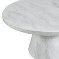 thumbnail image 4 of Picket House Furnishings Odette 36" Round Marble Coffee Table in White, 4 of 7