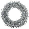 thumbnail image 7 of Northlight 36" Silver Tinsel Artificial Christmas Wreath, Unlit, 7 of 7