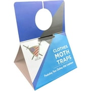Moth Traps Closet Clothing - Powerful Versatile Clothes Moths Protection Trap with Unique Hanging Design, Protect and Defend with All-Natural Formula That is Family Safe and Long Lasting. (6 Pack)