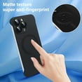 thumbnail image 5 of Magnetic Slim Case for iPhone 15 Pro Compatible with MagSafe, Matte PC Ultra-Thin Bumper Frameless Borderless Minimalist Design with Camera Lens Protector for Men Women, Black, 5 of 7