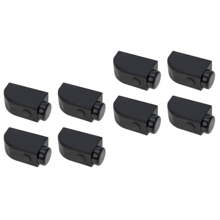 HOOWIFFY Sliding Window Locks 8 Pieces Anti-Theft Security Locks for Home Black Plastic