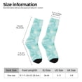 thumbnail image 2 of Vsdgher Blue Marble Crew Socks for Men & Women, Breathable Casual Athletic Ankle Socks, 2 of 6