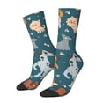 thumbnail image 1 of Fotbe Dogs Calcetas Largas con Estampado para Hombre y Mujer – Calcetas de Compresión Transpirables y Elásticas, Viajar y Uso Diario Talla 5-11, 1 of 6