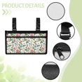 thumbnail image 5 of Jiueut Colorful Flower Wheelchair Bags to Hang on Side 2 Pockets for Men Wheelchair Accessories with Pouches Hang on Side Easy to Install Wheelchair Side Bag for Seniors, 5 of 7