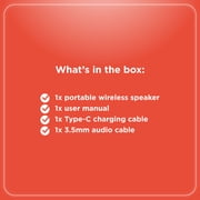 RadioShack 50W Gray and Orange Wireless Speaker