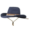 thumbnail image 3 of WCJM Cowboy Polyester Hat Navy Cowboy One Size, 3 of 4