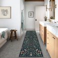 thumbnail image 3 of Carpet Runner Lahome Insect Botanic Black 80 x 305 cm, 3 of 9