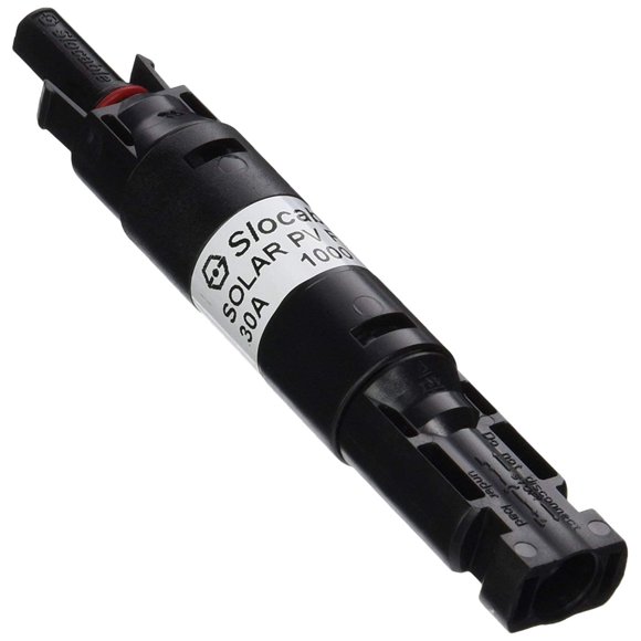Renogy 30A MC4 Waterproof in-Line Fuse Holder w/Fuse, Black