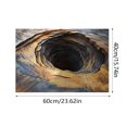 thumbnail image 4 of 23.62in x 15.74in 3D Optical Illusion Area Rug - 1 PC Visual Depth Effect Carpet for Entryway Living Room Bedroom, Non Washable Floor Mat, Fun Home Decor (D), 4 of 4