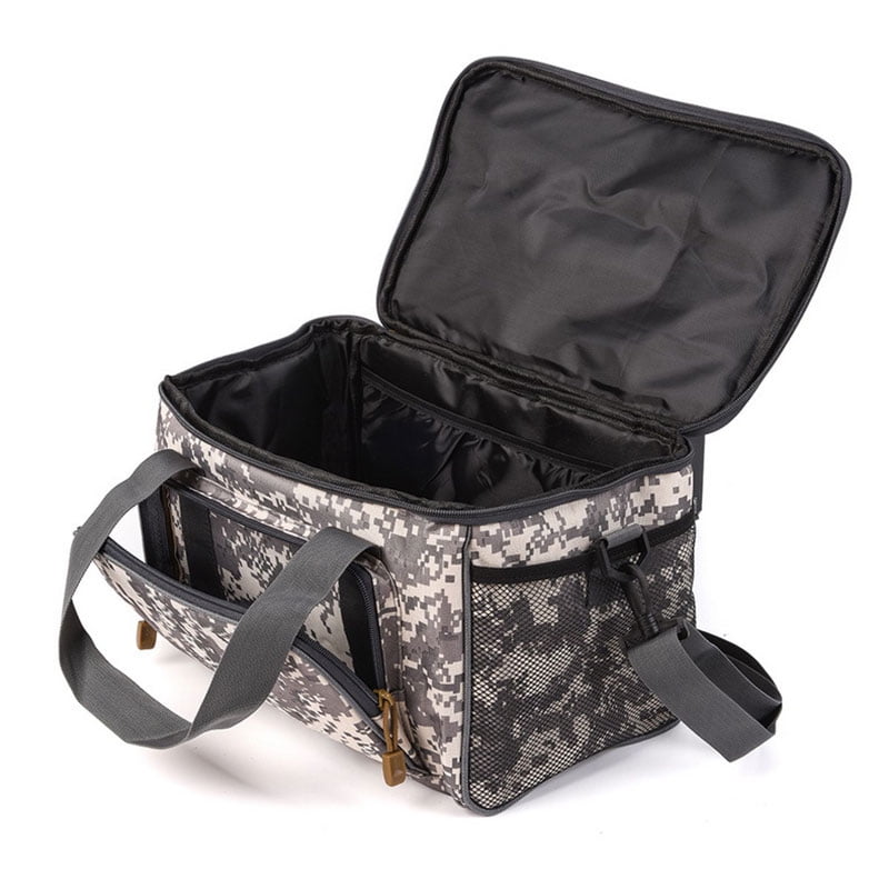 Canvas Fishing Backpack Shoulder Bag Tackle Bag Lure Reel Bag Pouch Case WA O8S0 