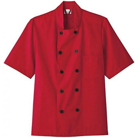 Five Star 18025 Adult's SS Chef Jacket Red