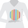 thumbnail image 3 of Way to Celebrate Outdoor Fun Lunch Paper Plates, 7", Multicolor Stripes, 24 Count, 3 of 5