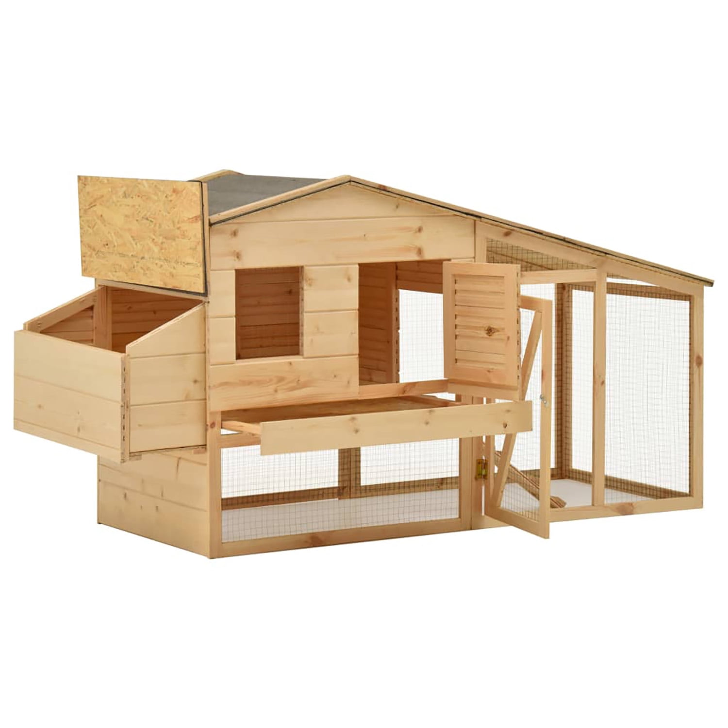 Pefilos 76" Outdoor Cat House for Large, Wood Kitty Catio Enclosure Cat Cage Condo Indoor with Platforms, Gray Pefilos 76" Outdoor Cat House for Large, Wood Kitty Catio Enclosure Cat Cage Condo Indoor with Platforms, Gray