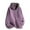 Mens Jackets & Coats Purple, variant on Mens Zip Up Hoodies & Sweatshirts Fleece Lined Jackets Casual Solid Color Thermal Warm Long Sleeve Sherpa Outerwear Coats with Pockets and Hooded