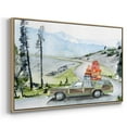 thumbnail image 4 of Holiday Vacation II - Framed Gallery Wrapped Holiday Canvas - 27 x 41 - Natural Wood Frame, 4 of 9