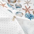 thumbnail image 4 of jejeloiu 3D Watercolor Seashell Bedding For Girls,Starfish Coral Print Duvet Cover Full,Multicolor,Reversible,3-Piece,1 Duvet Cover and 2 Pillowcases, 4 of 6