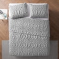 thumbnail image 3 of VCNY Home Shore Gray 3 Piece Reversible Bed Quilt and 2 Pillow Shams Set, Queen, 3 of 6
