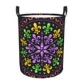 thumbnail image 2 of Goofa Mardi Gras5 Printed Circular Hamper,Laundry Basket with Handles,Storage Baskets Foldable,Large Capacity Laundry Hamper-, 2 of 8