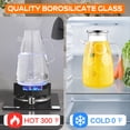 thumbnail image 4 of 1 Gallon 128oz Glass Pitcher, Water Pitcher with Full Seal Lid and Spout, Glass Carafe for Hot/Cold Water, Large Jug for Juice and Homemade Beverage, 4 of 6