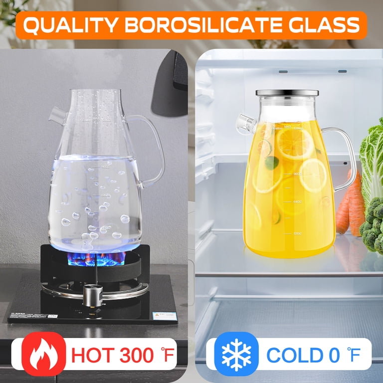 Aofmee 1 Gallon Glass Pitcher with Full-Seal Lid photo 4