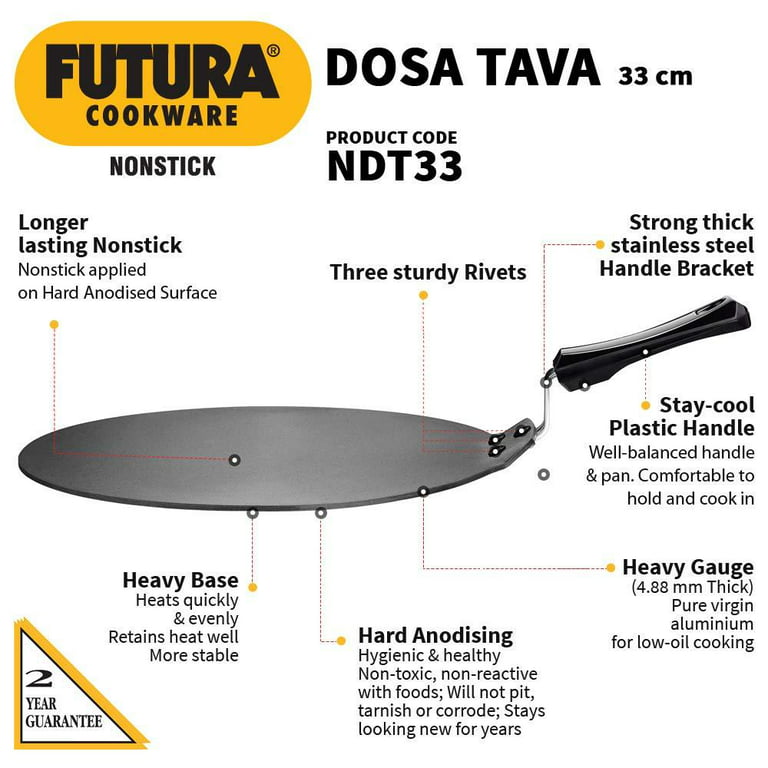 Hawkins Futura Hard Anodised Flat Tawa, 26cm – Avira Imports