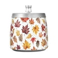 thumbnail image 7 of Yayeee Ashtray with Lid for Cigarette Smokeless Stainless Steel Home Ash Holder, Gray Autumn Leaves, 7 of 7
